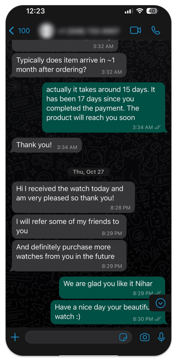 Customer Reviews replica watch review whatsapp2