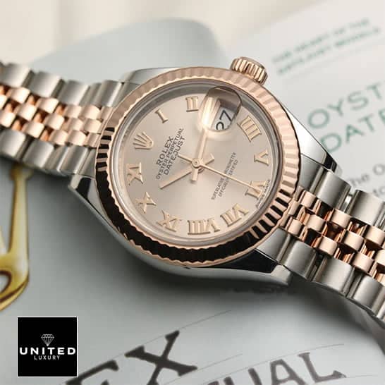 Rolex Lady-Datejust 279171 Everose Chocolate Dial Exclusive Clone Edition Rolex 279171 0021 Everose Replica 12 Rolex Roman Datejust Stainless Steel Replica on the quarantine card