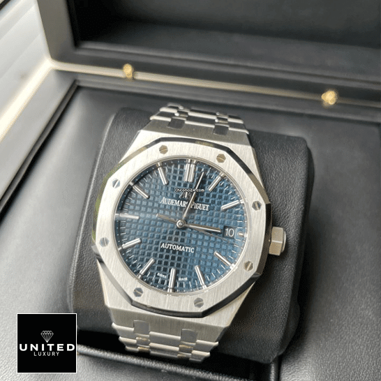 Audemars Piguet Blue Dial Steel Case Replica in the box