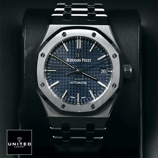 Audemars Piguet Blue Dial Steel Case Replica in the black box