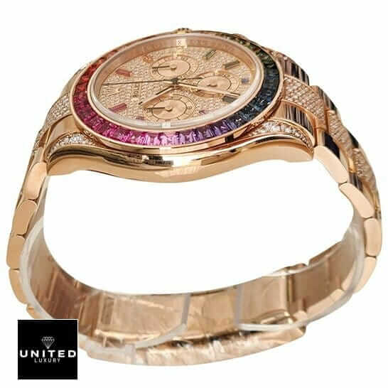 Rolex Daytona "Rainbow" 116520-0016 Superior Replica 2 13 Rolex Daytona Rainbow Diamond Bezel Replica