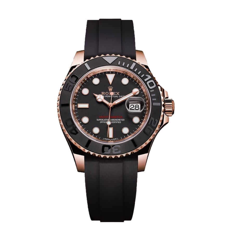 116695SATSblackdialblacksteel.jpg Rolex Yacht-Master 116655 Supreme Replica Edition - Image 1