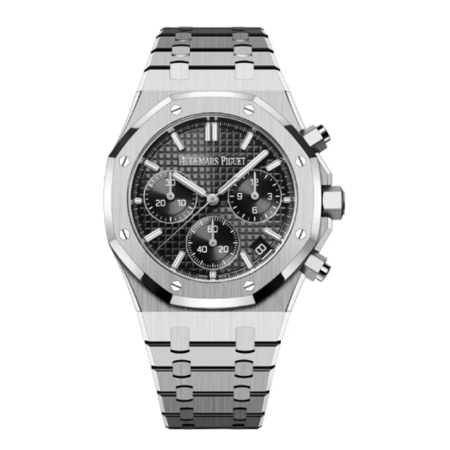 Audemars-Piguet-Royal-Oak-Steel-26240ST.OO_.1320ST.06-Black-Dial-Replica-6.webp Audemars Piguet Royal Oak Chronograph 26240ST “Steel Black Dial” - Image 1
