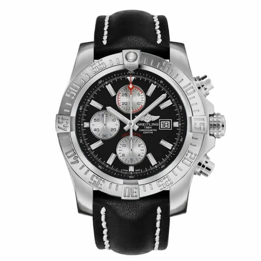 Breitling-Super-Avenger-II-Replica.webp Breitling Super Avenger II A13371 “Black Dial” Exclusive Clone 1:1 - Image 1