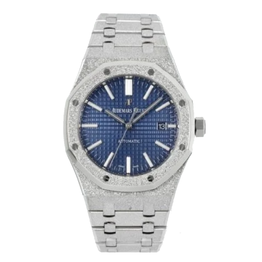 Frosted-AP-Blue-Replica-4.webp Audemars Piguet Royal Oak 67653BC.GG.1263BC.02 “Frosted” Blue Dial Collector’s Clone 1:1 - Image 1
