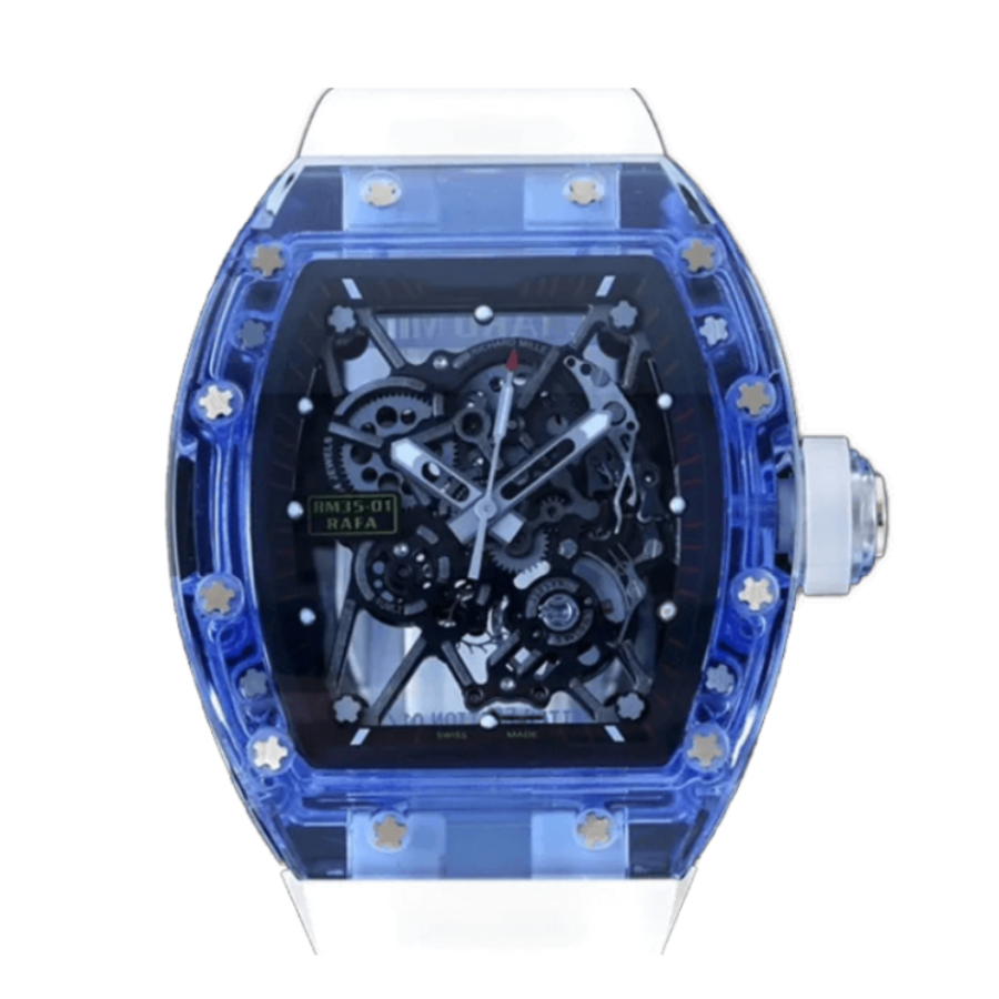 Richard-Mille-35-01-Blue-White-Rubber-Bracelet-Replica-2.webp Richard Mille RM 35-02 “Blue and White Quartz TPT” Collector’s Copy 1:1 - Image 1