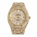 Audemars Piguet Royal Oak 15400SR.OO.1220SR.01 “Fully Iced Out” Elite Clone Edition