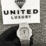 Patek Philippe Nautilus “Iced Out” 5719/10G Authentic Copy 1:1 - Image 3