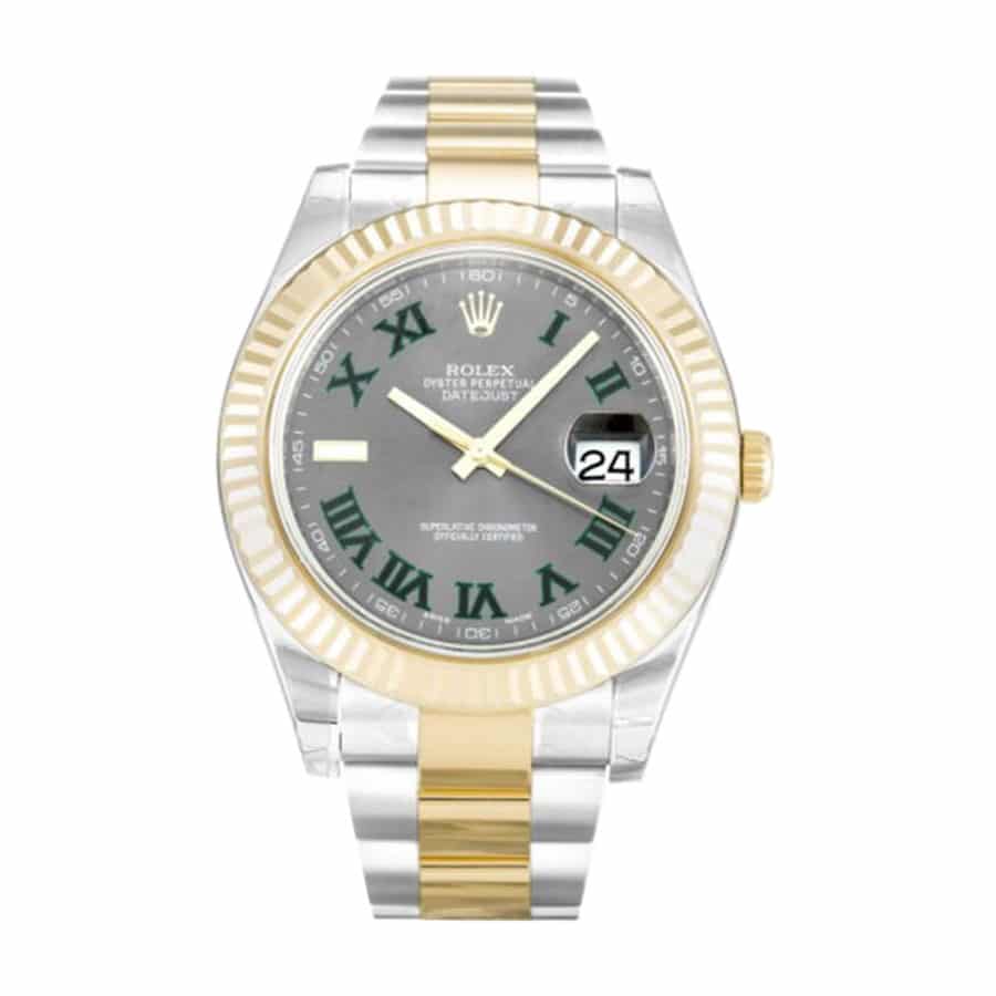 rolex-datejust-ii-wimbledon.jpg Rolex Datejust Grey Roman Dial 116333-0001 Mirror Clone Quality - Image 1