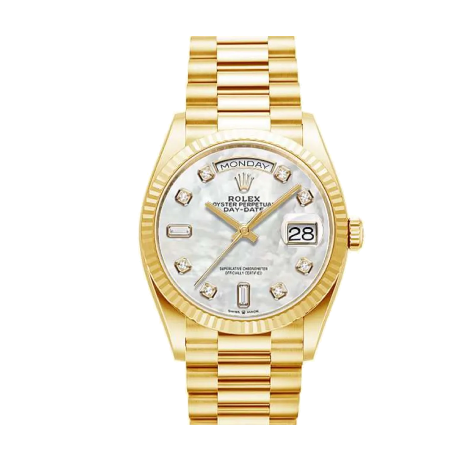 rolex-day-date-mop-replica-2.webp Rolex Day-Date 128238 “Mother of Pearl” Swiss Super Clone - Image 1