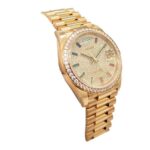Rolex Day-Date 128348RBR “Pave Diamond Dial” Perfect Duplicate Edition - Image 3