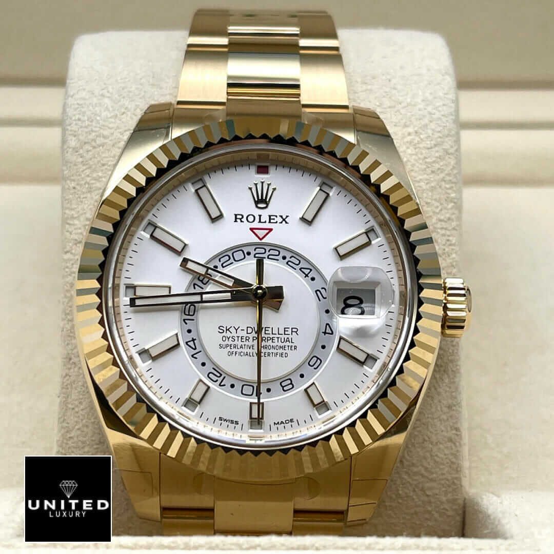 Rolex Sky-Dweller 326938 "Yellow Gold" High-End Replica 1:1 Yeni Proje kopyasi 1