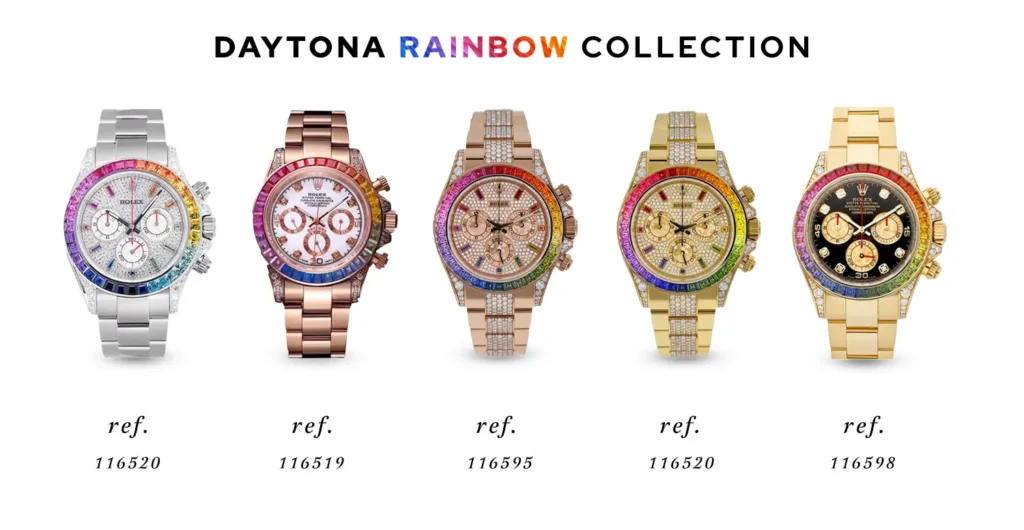 Rolex Daytona "Rainbow" 116520-0016 Superior Replica rolex daytona rainbow replica watches collection rolex daytona rainbow replica collection