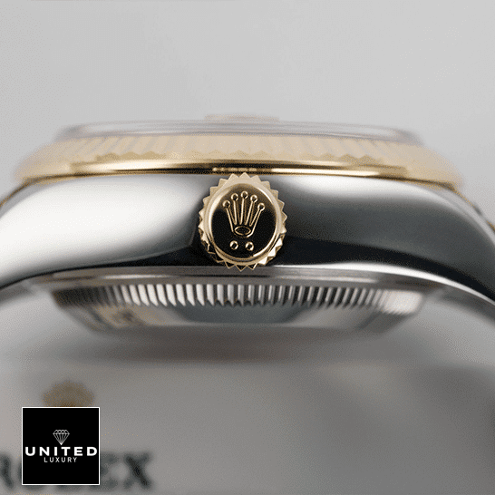 Rolex Lady-Datejust 279173-0019 S.Steel Case Yellow Gold Crown Pusher Replica