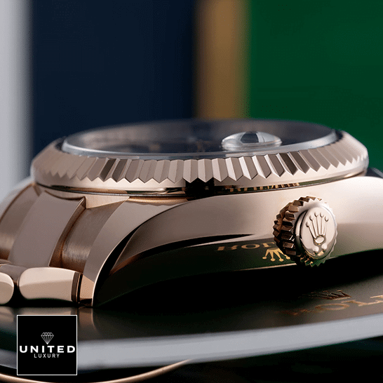 Rolex Sky-Dweller 326935-0007 "Everose Rhodium Dial" Next Level Replica rolex sky dweller 326935 sRO automatic everose rhodium dial oyster replica right unitedluxurynet 1 Rolex Sky-Dweller 326935-0007 Rose Gold Case & Crown Pusher Replica