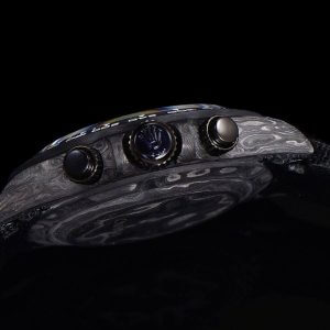 Rolex Daytona DIW Carbon Skeleton Superior Replica DIW Daytona Skeleton Dial in Carbon with Blue Hands on Black Nylon Strap 1 8