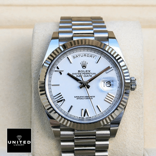 Rolex Day-Date 228235 "Stripe Dial" Exclusive Clone Edition Rolex Day-Date 228239 Stainless Steel Replica Watch