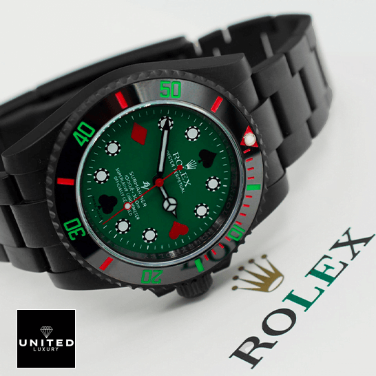 Rolex Submariner 114060 "Blaken Poker Green" Exact Replica 1:1 Rolex Blaken 114060 Submariner Poker Green Dial Replica on the rolex box
