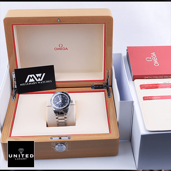 Omega Seamaster 300m Black Dial Replica in the box
