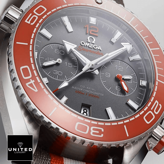 Omega Seamaster Planet Oceanm Grey Dial Orange Bezel Replica