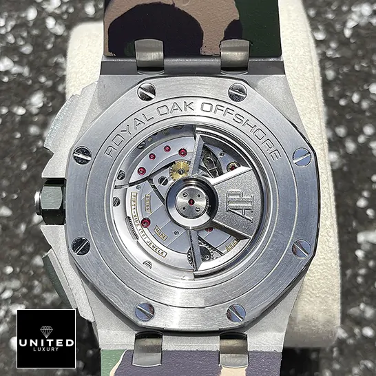 Audemars Piguet Royal Oak Chronograph 26331ST "Silver-Toned Dial" Perfect Duplicate 1:1 ap leather strap back 1 ap-leather-strap-back