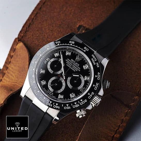 Rolex Daytona Oysterflex Black Dial 116519LN Replica