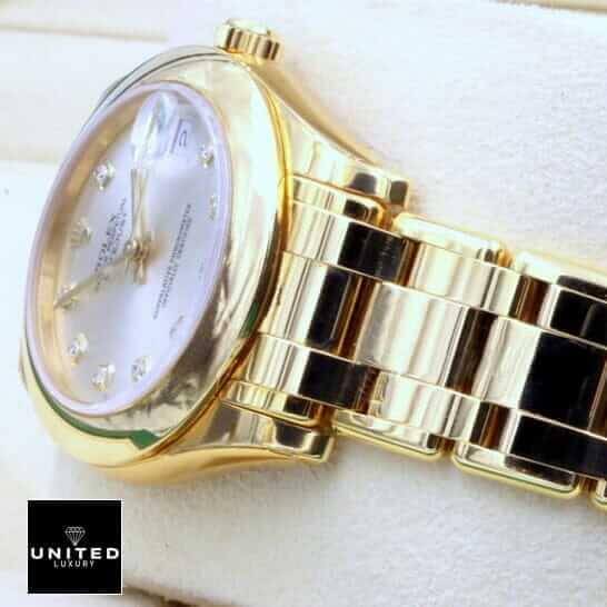 Rolex Pearl Master 81208 Gold & Diamond Dial Super Clone Premium Replica 1:1 gold rolex diamond bezel replica 21 Rolex Datejust Gold Diamond Dial Replica in the rolex box