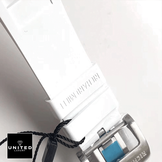 Richard Mille RM 055 "Bubba Watson" Elite Super Clone Richard Mille RM55 White Rubber Bracelet Replica steel clasp