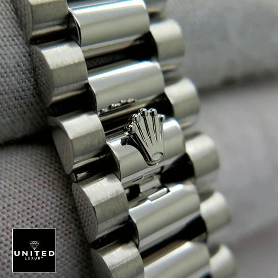 Rolex Day-Date 218206 "Black Dial" Supreme Replica Edition Rolex Day Date II 218206 Replica Stainless Steel Jubilee Bracelet