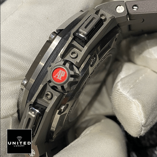 Audemars Piguet Royal Oak Offshore 26568IM.OO.A004CA.01 "Michael Schumacher" Premium Replica 1:1 audemars piguet royal oak offshore michael schumache titanium dial Audemars Piguet Roytal Oak Carbon Replica red crwon and on the white glove hand