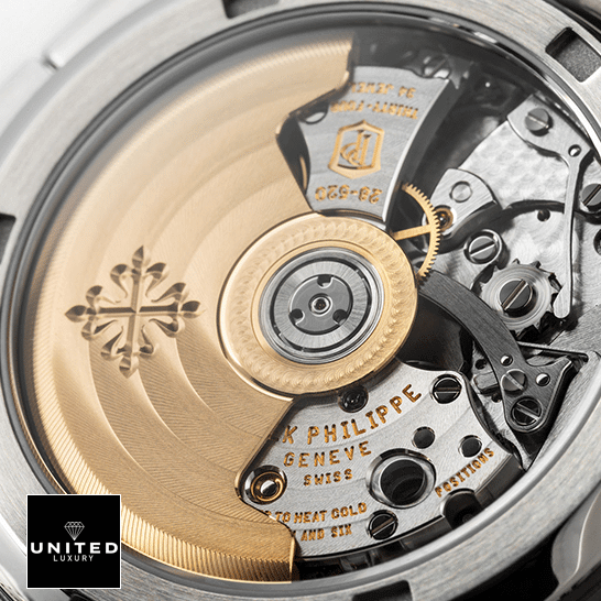 Patek Philippe Nautilus Travel Time Chronograph 5990/1A-001 First-Class Clone patek philippe nautilus 59901A 001 replica case Patek Philippe Nautilus 59901A Replica close analog view