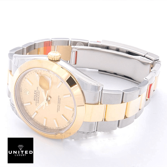 Rolex Datejust 126303 Two-Tone Premium Copy 1:1 rolex datejust 126303 steel gold automatic champagne dial oyster replica gold steel unitedluxurynet 1 Rolex Datejust 126303 Steel Gold Replica white background