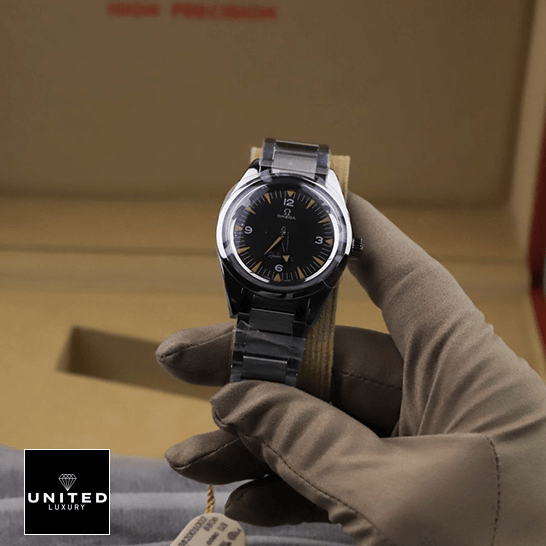 Omega Seamaster 220.10.38.20.01.002 Steel Replica on the hand