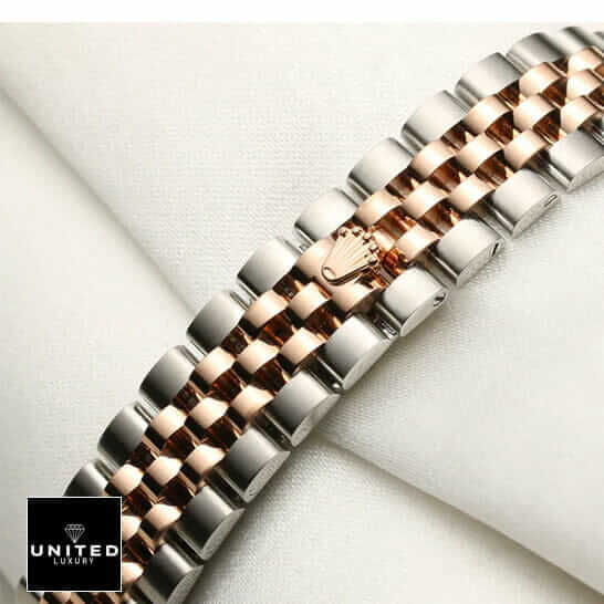 Rolex Lady-Datejust 279171 Everose Chocolate Dial Exclusive Clone Edition Rolex 279171 0021 Everose Replica 22 Rolex 279171 Stainless Steel Replica Jubilee bracelet on rolex logo