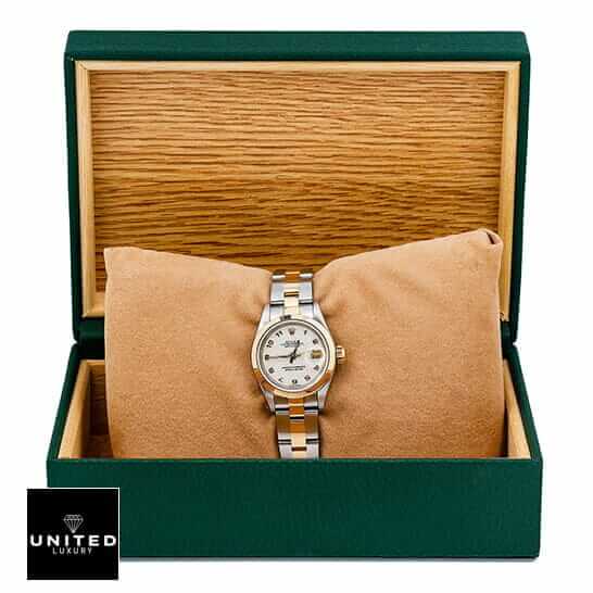 Rolex Datejust Oyster White Dial Replica in the rolex box