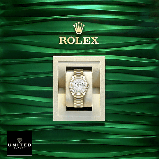 Rolex Lady-Datejust 279138RBR Diamond Dial & Bezel Superior Replica rolex datejust mother of pearl diamond dial yellow gold 178288 0001 replica box unitedluxurynet 1 Rolex datejust diamond on green backround