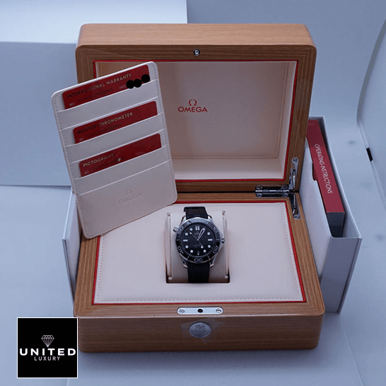 Omega Seamaster Diver 300m Black Dial Replica in the box