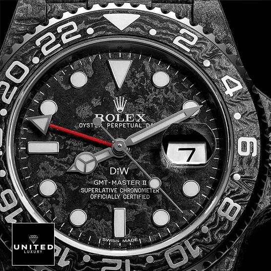 Rolex GMT Master 116610LV "DIW Carbon" Deluxe Replica Edition Rolex DiW NTPT Carbon Black Bezel Replica