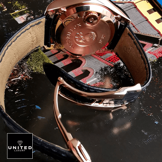 Omega De Ville Tourbillon Co-Axial 4637.31.31 "Tourbillon" Mirror Clone Quality omega 528.53.44.21.03.001 de ville tresor back Omega 528.53.44.21.03.001 De Ville Tresor Leather Black Bracelet Replica opened clasp