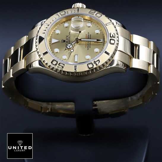 Rolex Yacht-Master 16628 Super Clone Quality rolex_yacht_master_16628_champagne_dial_oyster_replica_side