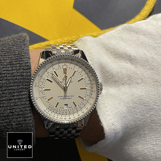 Breitling Navitimer Automatic GMT A17326211G1A1 "Blue Dial" Detailed Clone breitling navitimer A17326211G1A1 replica wrist