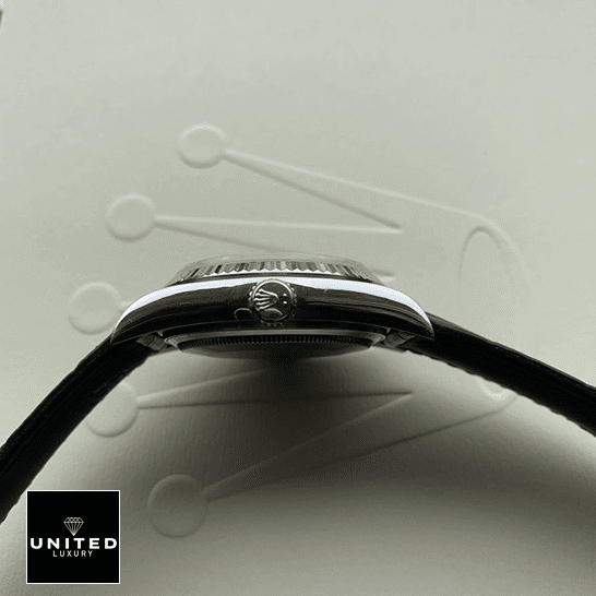 Rolex Day-Date 118139-0004 V5 Stainless Steel Crown Pusher Replica Right Side