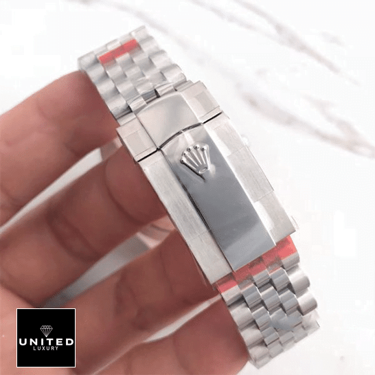 Rolex Datejust 126300 "Slate Roman Dial" Supreme Clone Quality Rolex Datejust II Perpetual 126300-0014 Jubilee Bracelet Fold Clasp on the Rolex Logo Replica