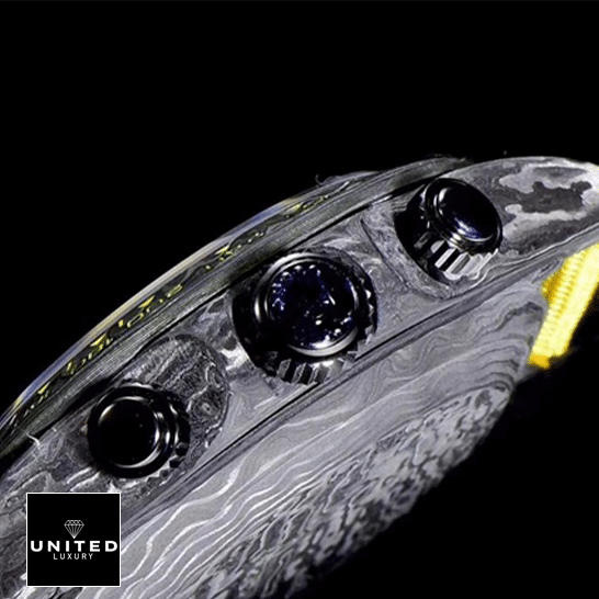 Rolex Daytona DiW NTPT Carbon 46490 Stainless Steel Case Crown Pusher Replica