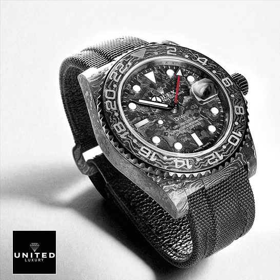 Rolex GMT Master 116610LV "DIW Carbon" Deluxe Replica Edition Rolex DiW NTPT Carbon Textile Bracelet Replica