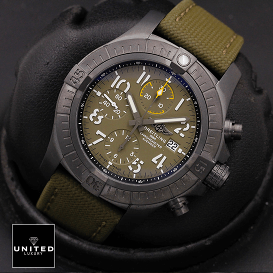 Breitling Avenger Night Mission V13317101L1X1 "Titanium" Premium Super Clone breitling avenger chronograph 45 night mission V13317101L1X1 left