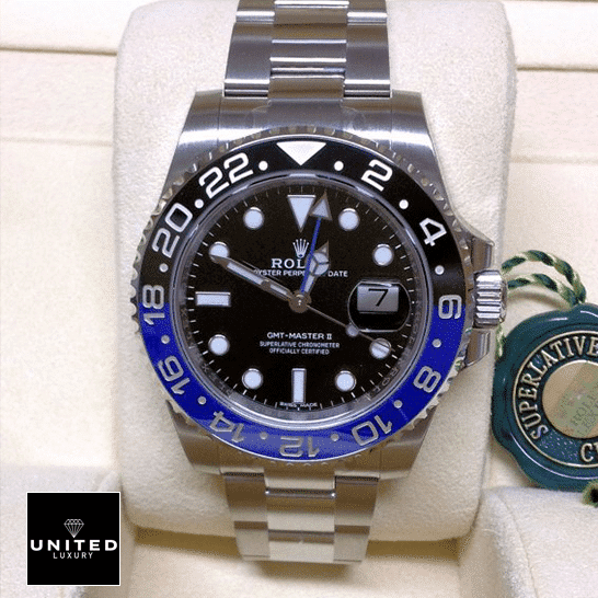 Rolex GMT-Master II 116710BLNR "Batman" Authentic Clone 1:1 Rolex GMT-Master II Black Dial Batman Bezel 116710BLNR Oyster Replica in the Rolex box