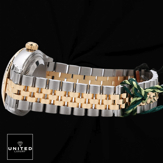 Rolex Lady-Datejust 279173 Silver Diamond Dial Deluxe Replica Edition Rolex Datejust 279173 Steel Yellow Gold Replica Stainless Steel Bracelet