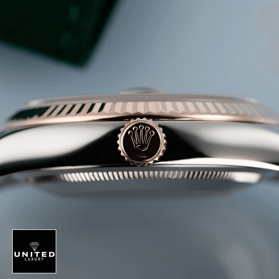 Rolex Datejust 126331 "Everose Rolesor Fluted" Perfect Duplicate 1:1 Rolex Datejust Sundust 126331-0010 Replica Rose Gold Fluted Bezel & Crown Pusher