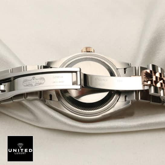 Rolex Lady-Datejust 279171 Everose Chocolate Dial Exclusive Clone Edition Rolex 279171 0021 Everose Replica Rolex 279171 Stainless Steel Case Replica white background